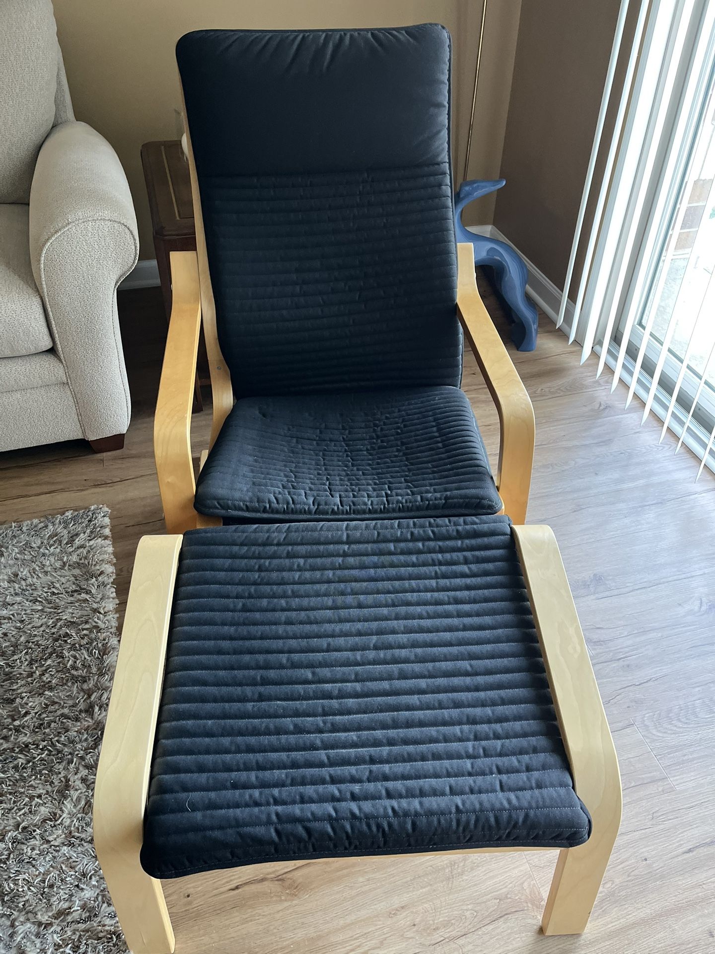 Poang chair with Foot rest