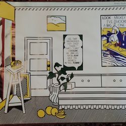 Pop Art Roy Lichtenstein Vintage Poster Artist's Studio Look Mickey 1973
