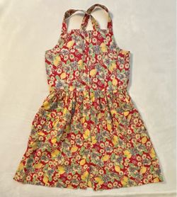 Polo Ralph Lauren Lemon-Floral Cotton Dress Girls Size 16