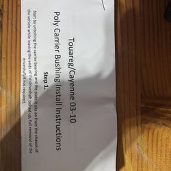 Touareg And Cayenne Bushing