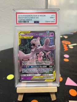 PSA 9 Mewtwo & Mew GX 71/236 Unified Minds