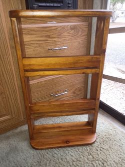 Spice Rack Farmhouse Wood Material
