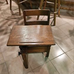 Antique Small School Desk