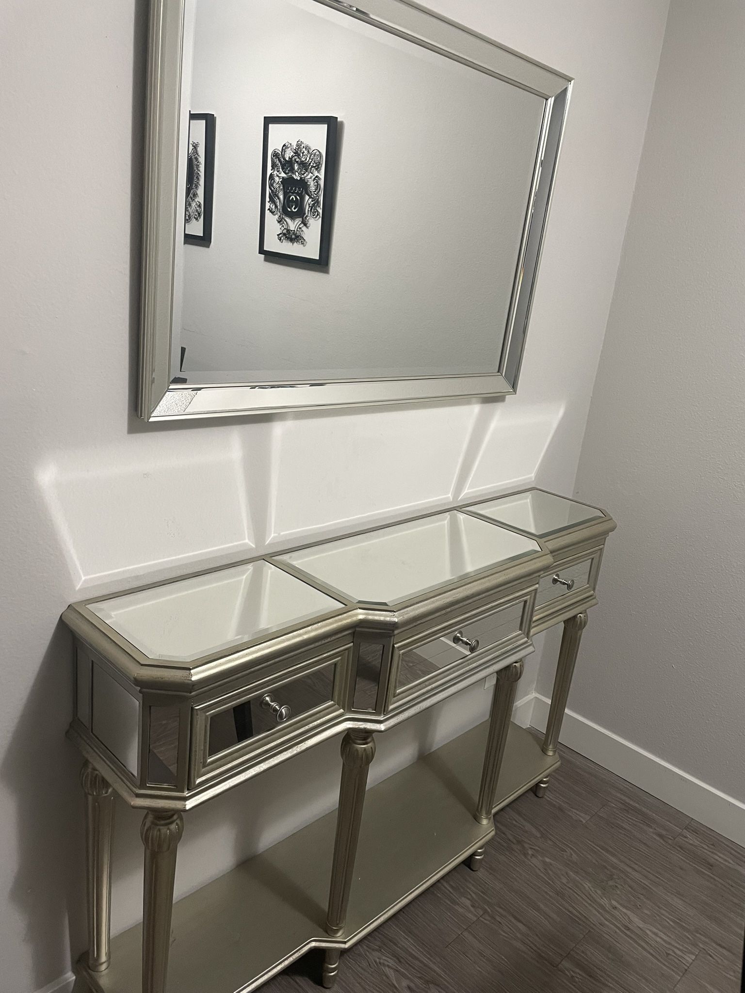 Mirror Console Table