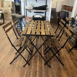 Table and 4 Chairs