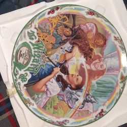 Rare Old School Mint Wizard Of Oz Over The Rainbow Musical Collector Plate W/Cia And  Foam Box