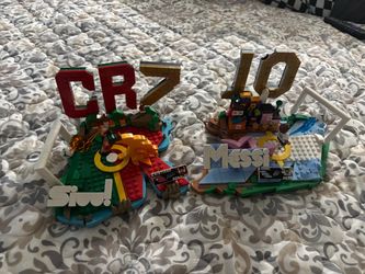 CR7 Ronaldo & Messi LEGO-Style Building Block Sets