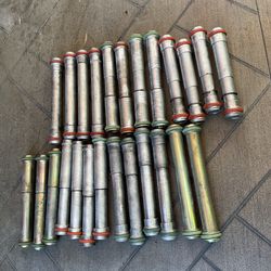 Porsche parts.  Aluminum collapsible  oil return tubes   And metal tubes