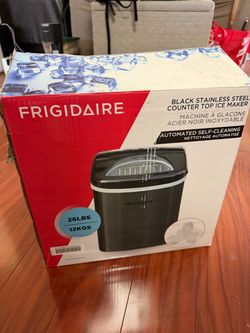 Frigidaire Black Stainless Steel Countertop Ice Maker