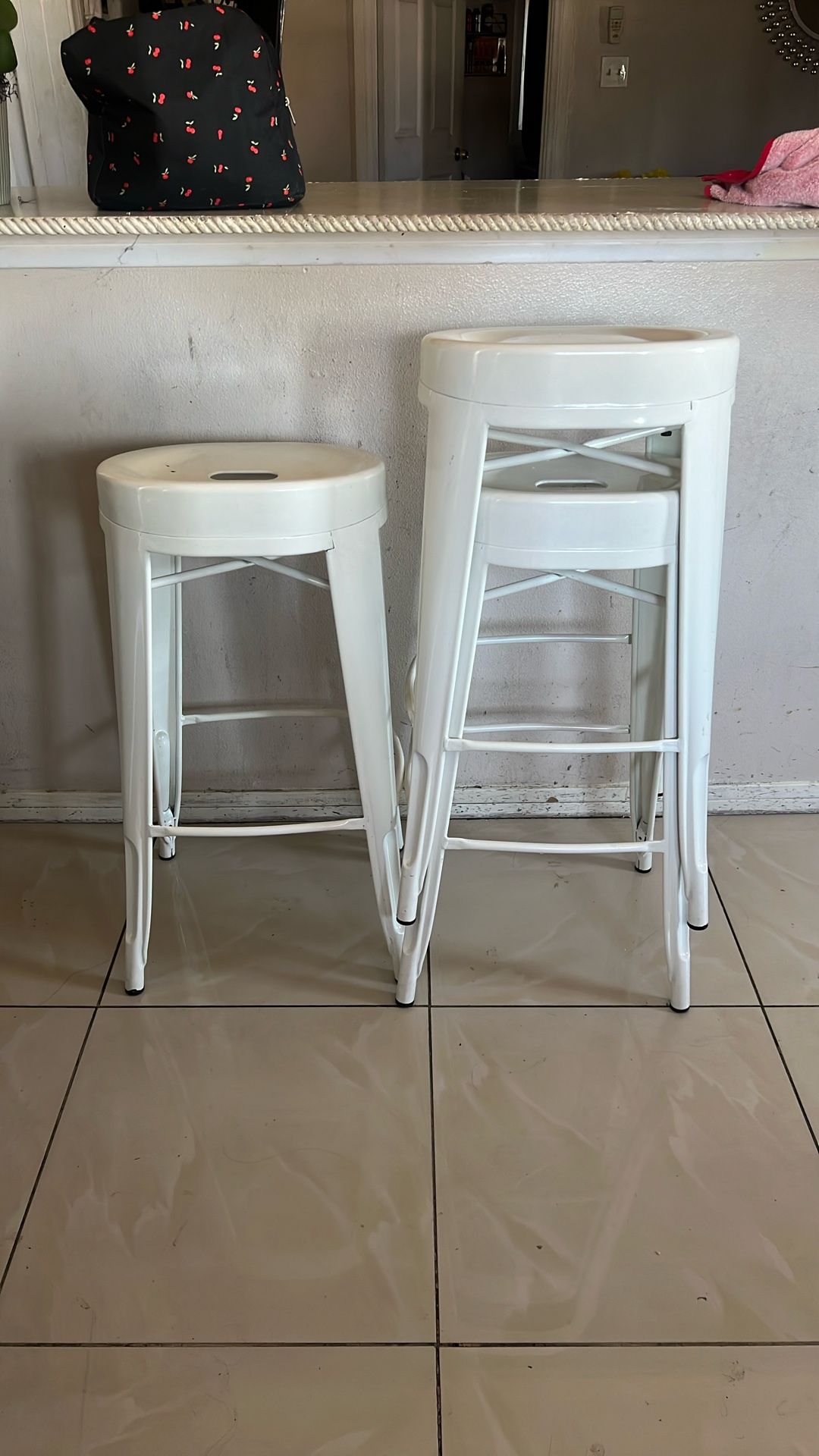 White Bar Stools