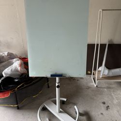 Whiteboard on a stand 