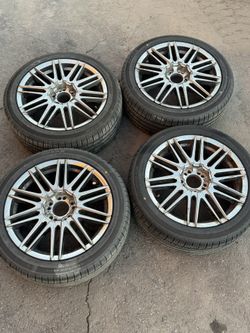 Helo HE880 Universal 5 lug 17” wheels rims + new tires