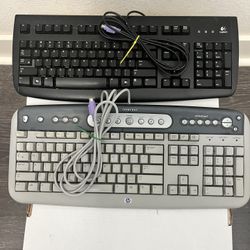 HP & Logitech - PS/2 - Keyboards  $ 3 - Each