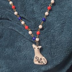 Beaded Necklace With Charm