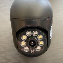 Black Smart HD Indoor Wireless Network Security Camera