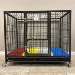 Brand New 43” Stackable Heavy Duty Dog Kennel With Dura Floors 