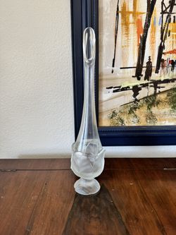 Vintage Viking Glass Swung Vase -Cabbage Leaf