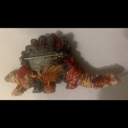 1990s Vintage Dinosaur Brooch Mardi Gras/Carnival  Made in Louisiana . Rare finds! 