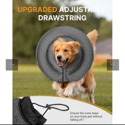MIDOG Dog Cone Collar For Large Medium Dogs, Soft Inflatable Dog Cone Alternative After Surgery