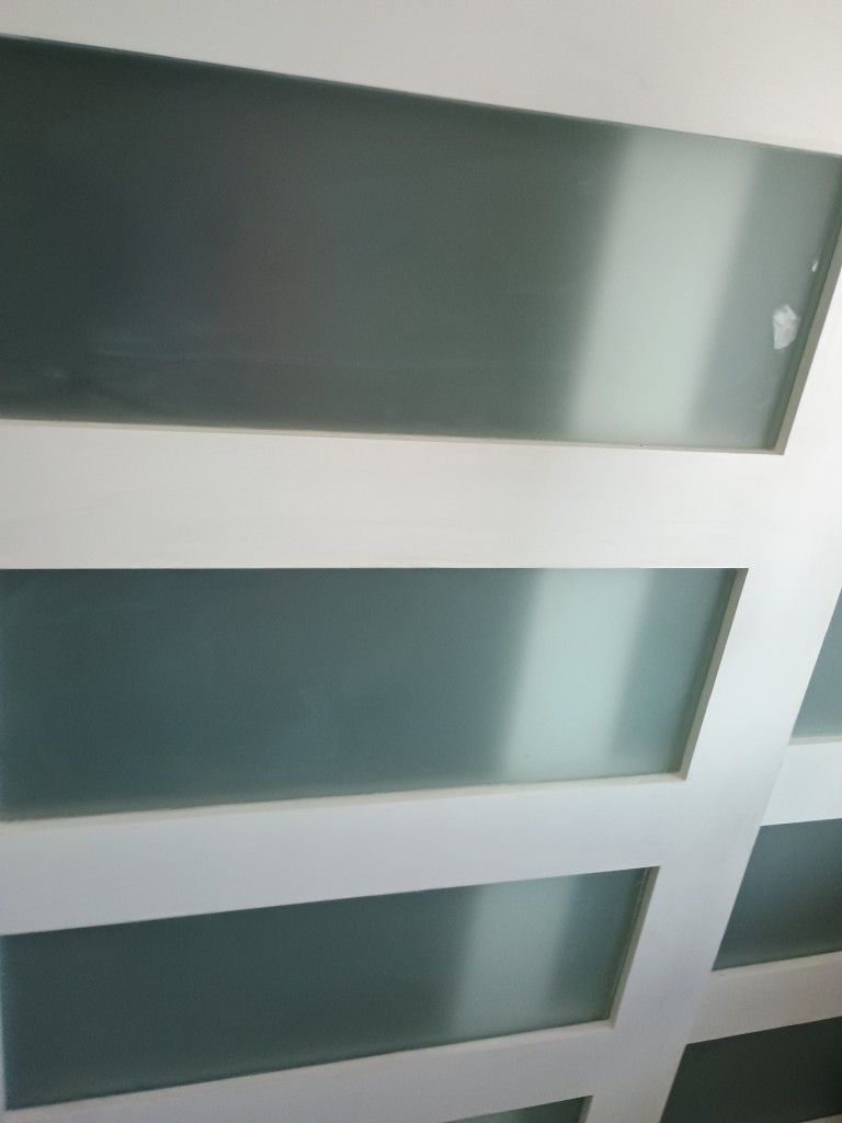 NEW SLIDING 70X78 CLOSET DOORS REAL WOOD FROSTED GLASS