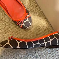 Kate Spade Giraffe Ballet Flats Size 10