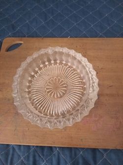 vintage glass ashtray