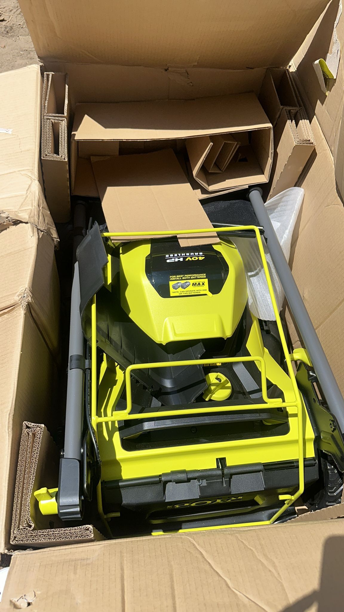 RYOBI-40V-HP-Brushless-21-in-Cordless-Battery-Walk-Behind-Self-Propelled-Lawn-Mower-with-1-6.0 Ah Batteries-and Charger-