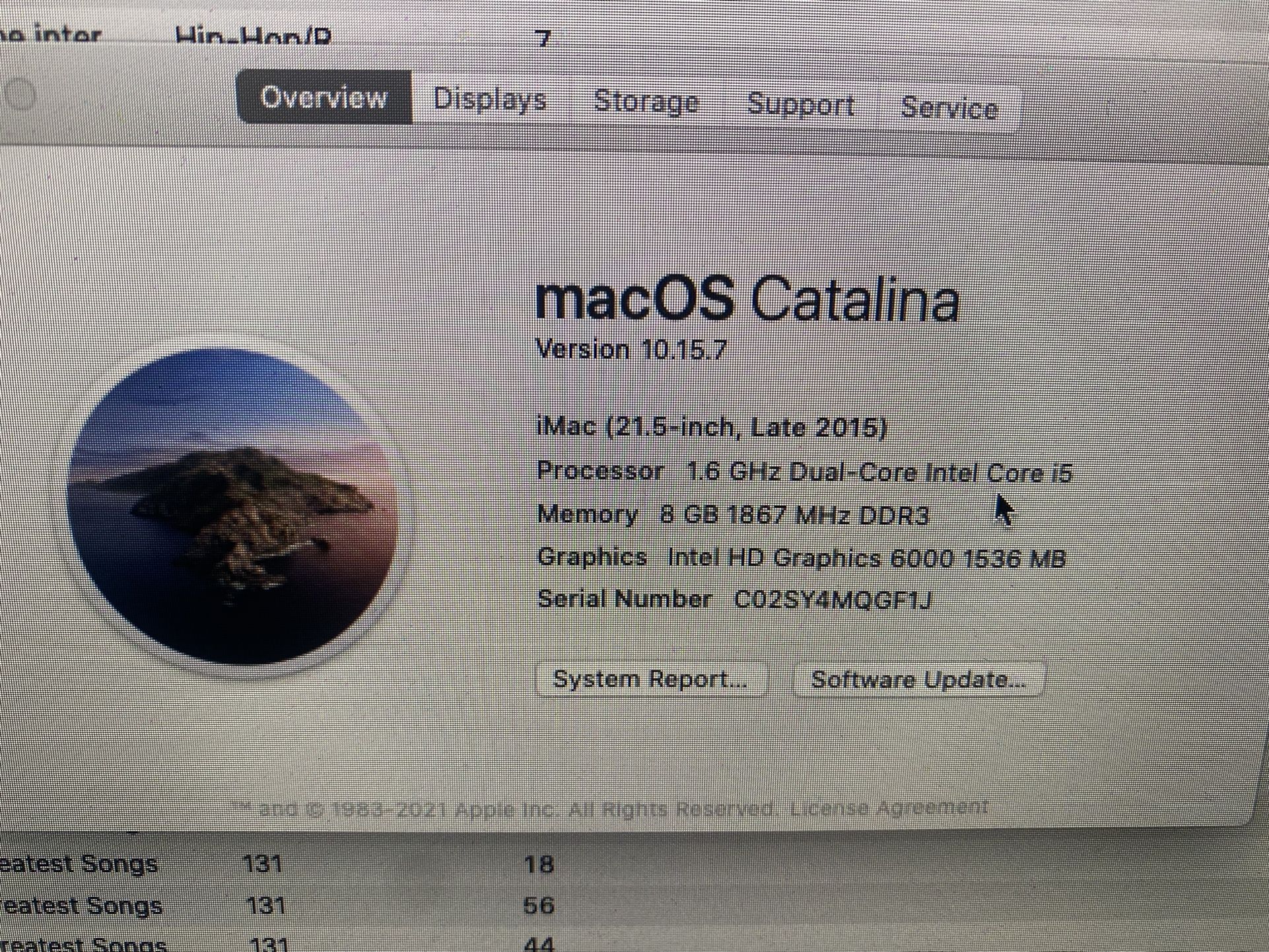 Bundle!! Late 2015 21.5 Inch Mac 