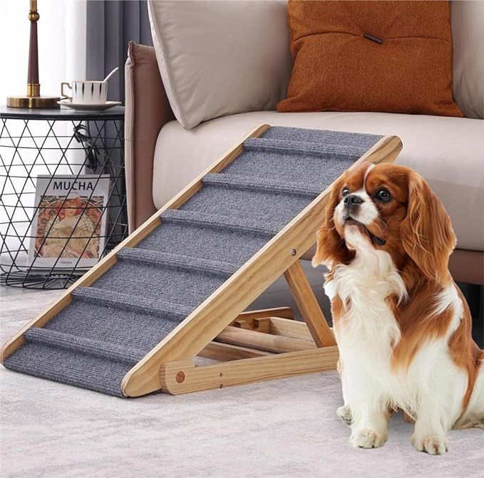 Dog Ramp,Portable Dog Pet Ramp for Car Bed Couch SUV, Dog Stairs for High Beds,Pet Stairs Ramp for Dogs to Get On Bed Couch Car SUV,Dog Ramps for Smal