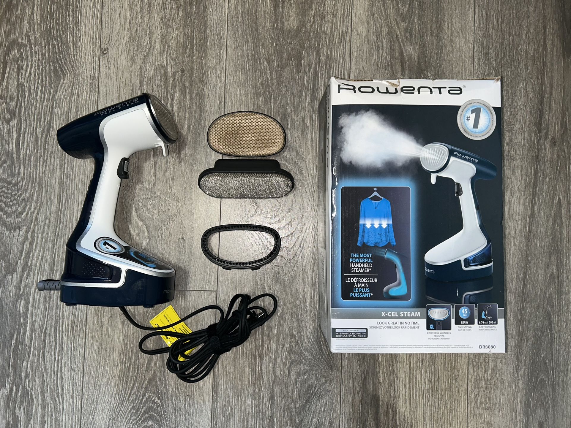 Rowenta #1 Most Powerful Handheld Garment and Fabric Steamer Stainless Steel Heated Soleplate