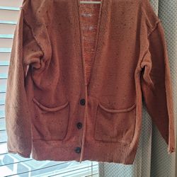 Universal Thread Orange Cardigan