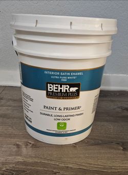 5 gallons white satin brand new