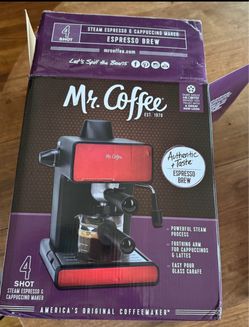 Mr. Coffee 4-Shot Steam Espresso & Cappuccino Maker