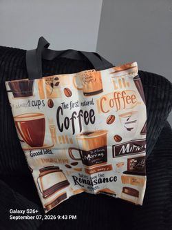 Coffee Print Tote Bag