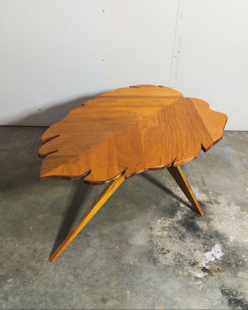 Custom Built Monstera Leaf Table