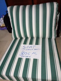 2 Nice extra Lge  Chase Lounge Cushions  