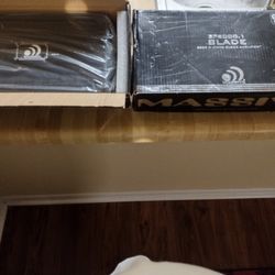 (2) Massive Audio BP Blade Mono Block Amplifiers 6000watts