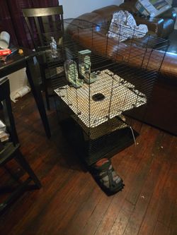 Ferrets Cage And Feeders