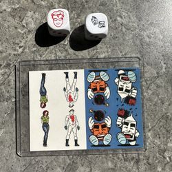 Milk And Cheese Stupid Little Board Game With Wizard Dice & Unused Game Pieces 