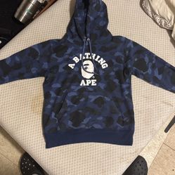 Blue Camo Bape Hoodie