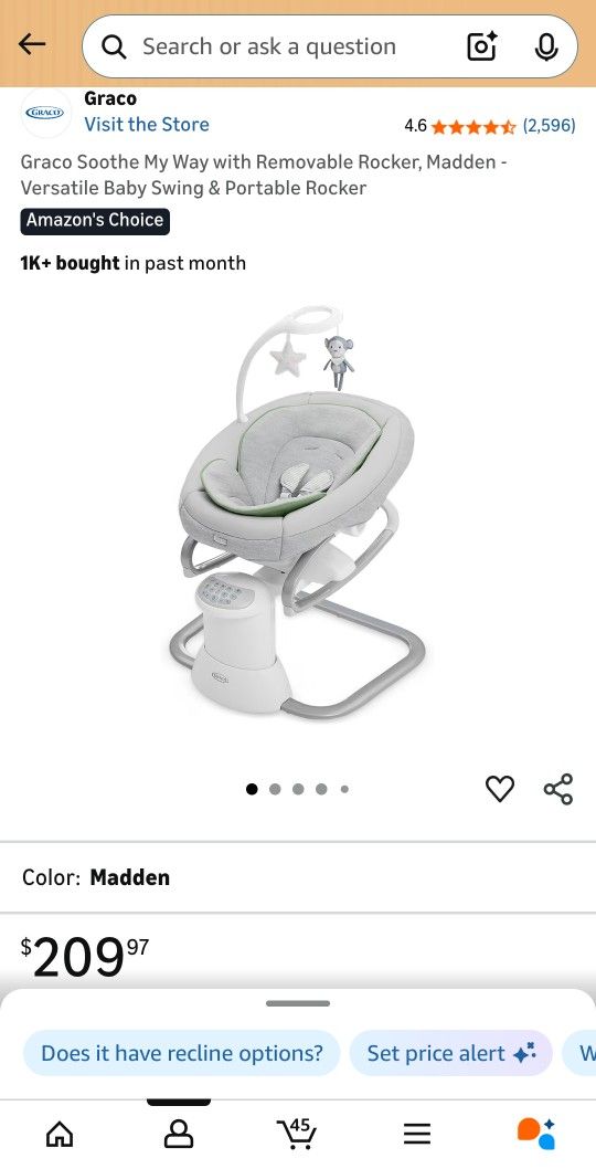 Graco Baby Rocker Swing