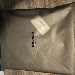 White Essential Hoodie Size m