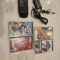 Like New Psp 3000 With Screen Protector And Games