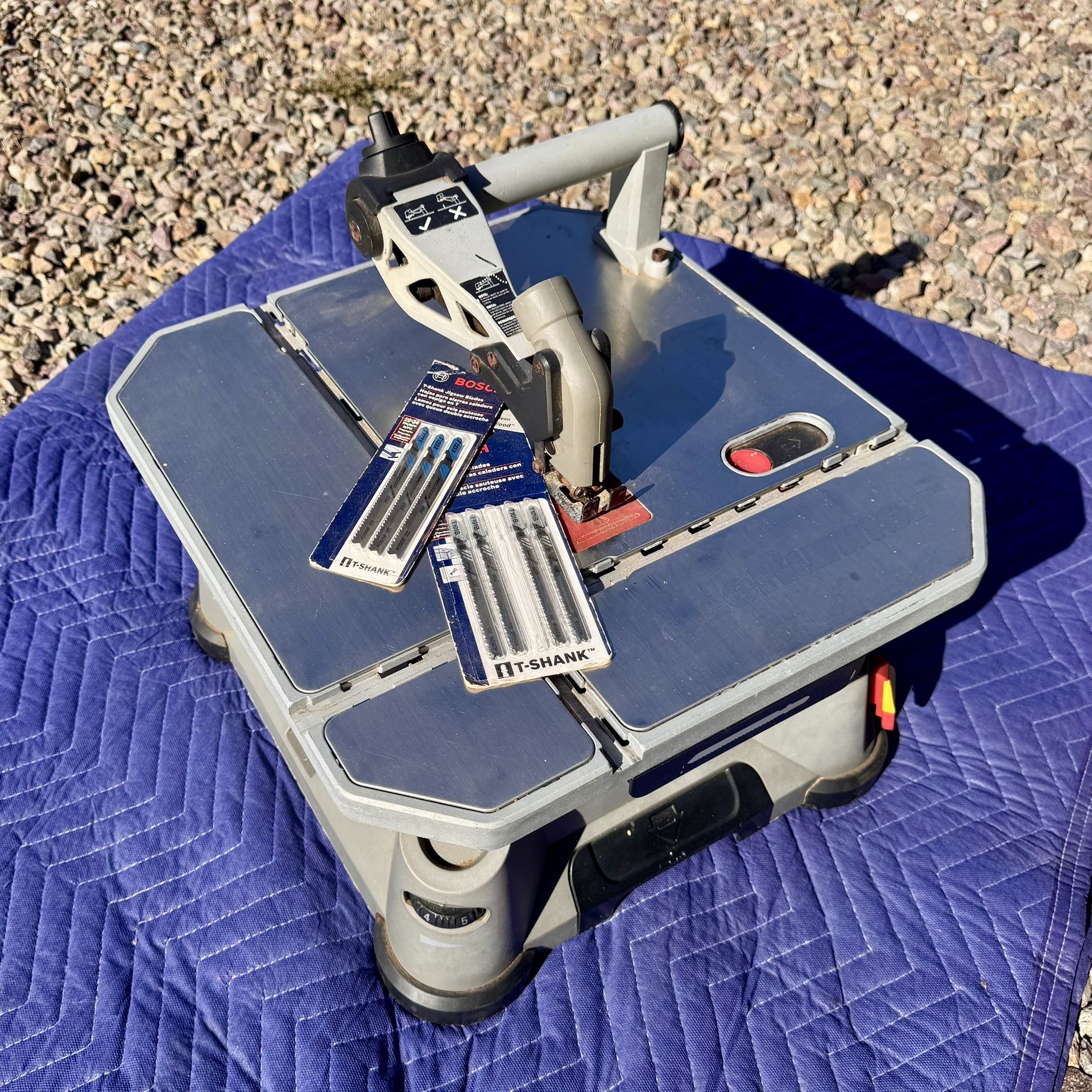 Rockwell RK7320 Scroll Saw + Bosch T-Shank Jigsaw Blades (Bundle)
