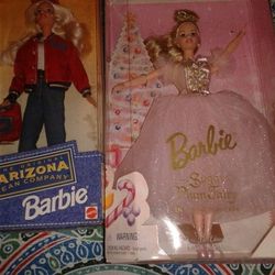 Two Barbies Collectible Dolls