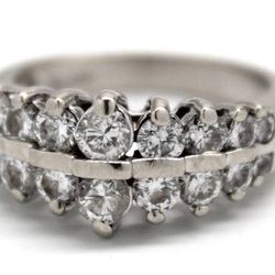 Ladies Diamond/14K White Gold Fashion Ring