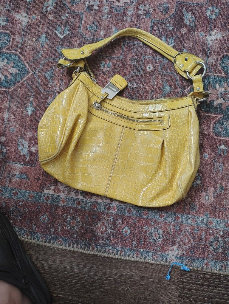 Nine West Yellow Vintage Bag 