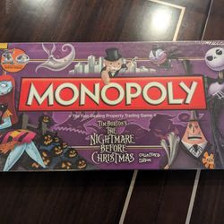 New Nightmare Before Christmas Collector's Edition Monopoly 