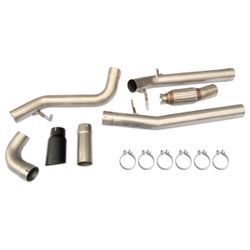 Exhaust Kit - Single Exit, 2020-2022 GM 3.0L Duramax 304 Stainless Steel DPF