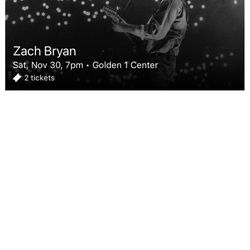 2 Zach Bryan Floor Pit Tickets